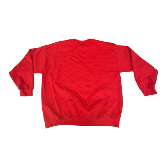 Brew City Men's Red Budweiser XL Crewneck Pullover Sweatshirt Brewery Beer Drink - Picture 7 of 7